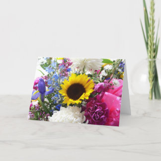 Carte De Remerciements Bouquet floral