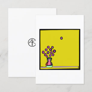 CARTE DE REMERCIEMENTS BOUQUET PURPLE