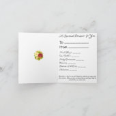 Carte De Remerciements Bouquet spirituel Béni Mère (Intérieur)