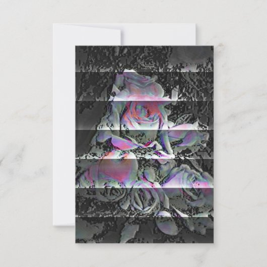 Carte De Remerciements Bouquet Techno (Devant)