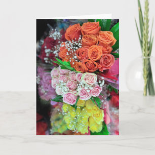 Carte De Remerciements Bouquets de rose
