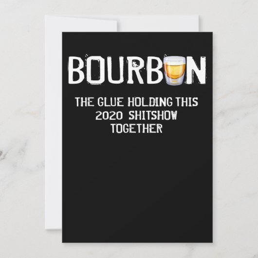 Carte De Remerciements Bourbon La Colle Tenant Ce Shitshow 2020 (Devant)