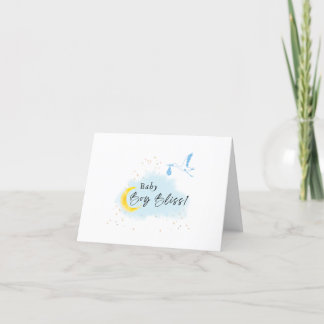 Carte De Remerciements Boutique de Baby shower Gold Starlit Livraison spé