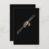 Carte De Remerciements Bouton (Devant / Derrière)