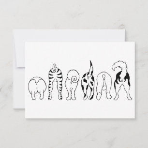 Carte De Remerciements Boutons de chien