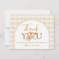 Bow A Little Cutie Pie Pastel En vichy Baby shower