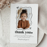 Bow Wavy Border Photo Anniversaire