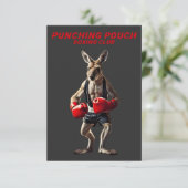 Carte De Remerciements Boxe Kangaroo (Debout devant)