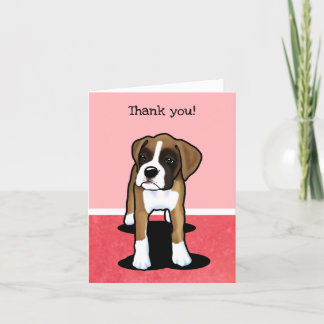 Carte De Remerciements Boxer