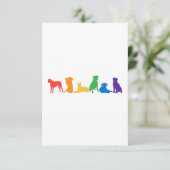 Carte De Remerciements Boxer Dog Rainbow (Debout devant)