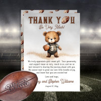 Boy Bearly Wait Baby shower de football américain
