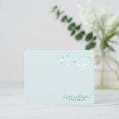 Carte De Remerciements Branche d'hiver Fleur de neige Simple Mariage élég (Debout devant)