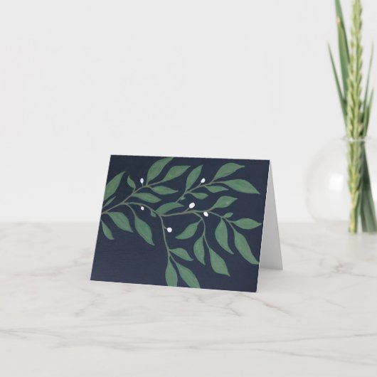 Carte De Remerciements Branche d'olive (Devant)