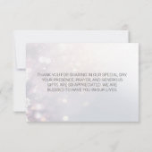 Carte De Remerciements Branches de Wonderland Winter (Dos)