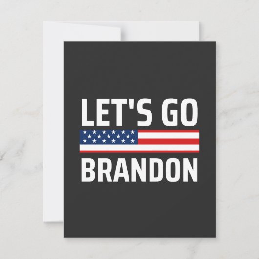 Carte De Remerciements Brandon chant joe biden (Devant)