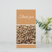 Carte De Remerciements Brasseurs de bière Grain malté (Debout devant)