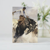 Carte De Remerciements "Breezy Riding" Western Art par WHD Koerner (Debout devant)