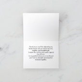 Carte De Remerciements Bridal Shower Thank You (Intérieur)