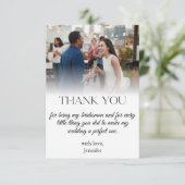 Carte De Remerciements bridesman élégant (Debout devant)