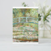 Carte De Remerciements Bridge over a Pond of Water Lilies by Claude Monet (Debout devant)