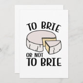 Carte De Remerciements Brie Ou Pas Brie (Devant / Derrière)