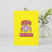 Carte De Remerciements Bright Yellow Wallpaper | Bold Minimalist Design (Debout devant)