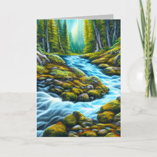 Carte De Remerciements Brook à bulles magiques sauvages