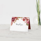 Carte De Remerciements Brunch & Bubbly Automnal Rustique pour une Mariée (Devant)