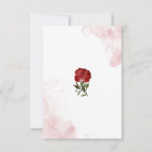 Carte De Remerciements Brunch Bulles de Bourgogne Vin Rose Réception de M (Dos)