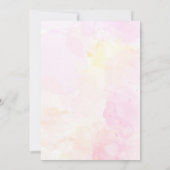 Carte De Remerciements Brunch Champagne Rose Et Fête des mariées Bubble (Dos)