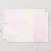 Carte De Remerciements Brunch Champagne Rose Et Fête des mariées Bubble (Dos)