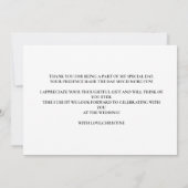 Carte De Remerciements Brunch Et Bubbly Champagne nuptiale Douche (Dos)