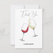 Carte De Remerciements Brunch et Bubbly sur mesure pour enterrement de vi (Devant)