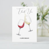 Carte De Remerciements Brunch et Bubbly sur mesure pour enterrement de vi (Debout devant)