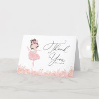 Brunette Ballerina en Robe Rose Anniversaire Flora