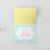 Carte De Remerciements Brunette Fête de billard de billard (Intérieur)