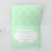 Carte De Remerciements Brunette Première Communion "Merci" (Intérieur)