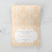 Carte De Remerciements Brunette Première Communion "Merci" (Intérieur)