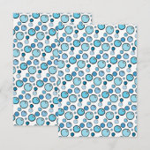 Carte De Remerciements Bubbles (Devant / Derrière)