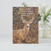 Carte De Remerciements Buck Deer et Faith Art Flat Note Card (Debout devant)
