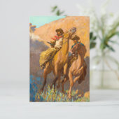 Carte De Remerciements Buck Peters, Ranchman par Maynard Dixon (Debout devant)