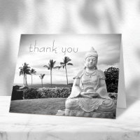 Buddha Hawaii Black White Photo Typographie modern