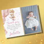 Carte De Remerciements BUDGET Danser Chat Photo Premier anniversaire fill<br><div class="desc">Vous apprécierez d'envoyer ce charmant et unique carte de remerciements - avec ce précieux chat tabby dansant et les ballons rose et or - complété par son nom de script personnalisé. "L'amour" est vraiment la réponse. Toute question de conception n'a qu'à envoyer un conversation ou un courriel à charmdesignstudio@rcn.com et...</div>