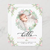 Carte de remerciements Budget verdoyant (Devant / Derrière)