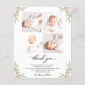 Carte de remerciements Budget verdoyant (Dos)