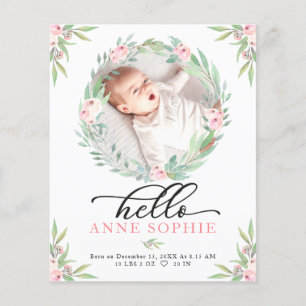 Carte de remerciements Budget verdoyant