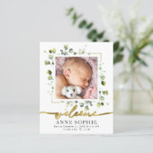 Carte de remerciements Budget verdoyant (Debout devant)