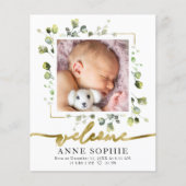 Carte de remerciements Budget verdoyant (Devant)