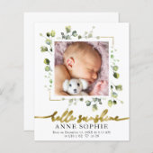 Carte de remerciements Budget verdoyant (Devant / Derrière)