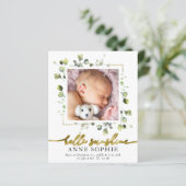 Carte de remerciements Budget verdoyant (Debout devant)